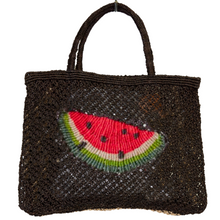 Load image into Gallery viewer, The Jacksons London Bag - Watermelon Jute Bag - Black