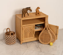 Load image into Gallery viewer, Natura Rainbow Rattan Kids Cabinet