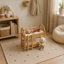 Load image into Gallery viewer, Natura Serdar Rattan Doll Bunk Bed