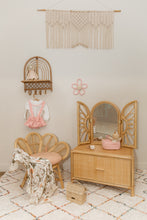 Load image into Gallery viewer, Natura Daisy Kids Rattan Vanity
