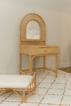 Load image into Gallery viewer, Natura Rainbow Rattan Kids Vanity with Stool