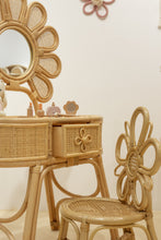 Load image into Gallery viewer, Natura Dahlia Rattan Kids Vanity