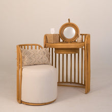 Load image into Gallery viewer, Natura Eden Rattan Vanity and Stool Set
