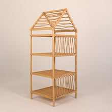 Load image into Gallery viewer, Natura Amari Rattan and Bamboo House Shelf
