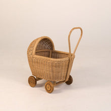 Load image into Gallery viewer, Natura Trixie Rattan Doll Pram
