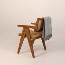 Load image into Gallery viewer, Natura P. Jeanneret inspired Bernett Teak and Rattan Chair
