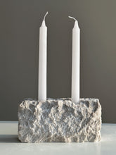 Load image into Gallery viewer, Sand&Stone Raw Edged Candle Holder - 2 Hole