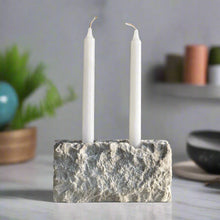 Load image into Gallery viewer, Sand&Stone Raw Edged Candle Holder - 2 Hole