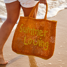 Load image into Gallery viewer, The Jacksons London Bag - Summer Loving Jute Bag