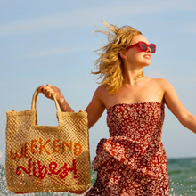 Load image into Gallery viewer, The Jacksons London Bag - Stella Weekend Vibes Jute Bag