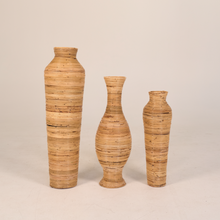 Load image into Gallery viewer, Natura Nova Decorative Rattan Vases

