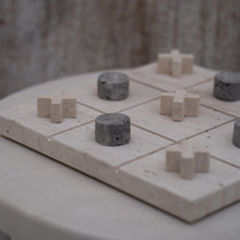 Load image into Gallery viewer, Handmade Tic Tac Travertine Board
