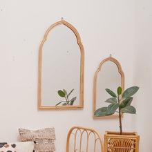 Load image into Gallery viewer, Natura Aziza Moroccan Style Arch Rattan Mirror