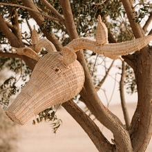 Load image into Gallery viewer, Natura Deer Rattan Wall Décor