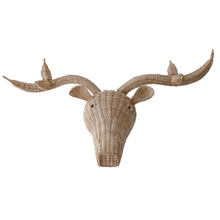 Load image into Gallery viewer, Natura Deer Rattan Wall Décor
