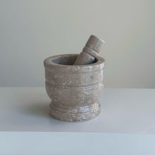 Load image into Gallery viewer, Handmade Mortar &amp; Pestle - Brown Breccia
