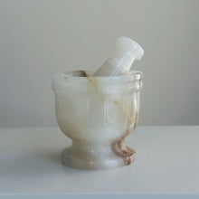 Load image into Gallery viewer, Handmade Mortar & Pestle - White Onyx