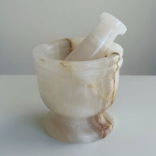 Load image into Gallery viewer, Handmade Mortar &amp; Pestle - White Onyx
