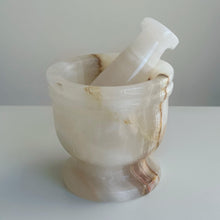 Load image into Gallery viewer, Handmade Mortar & Pestle - White Onyx