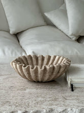 Load image into Gallery viewer, Sand&Stone Travertine Ruffle Bowl
