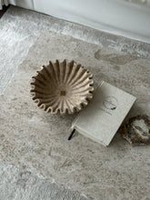 Load image into Gallery viewer, Sand&Stone Travertine Ruffle Bowl