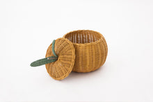 Load image into Gallery viewer, Natura Apple Rattan Basket with Lid