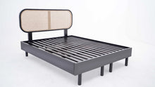 Load image into Gallery viewer, Natura Skylar Queen Bed Mahogany Wood Rattan