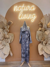 Load image into Gallery viewer, Natura Linen Dark Grey Marble Abaya