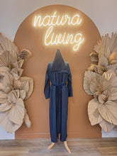 Load image into Gallery viewer, Natura Linen Blue Abaya