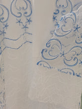 Load image into Gallery viewer, Natura Linen Floral Embroidered White Abaya