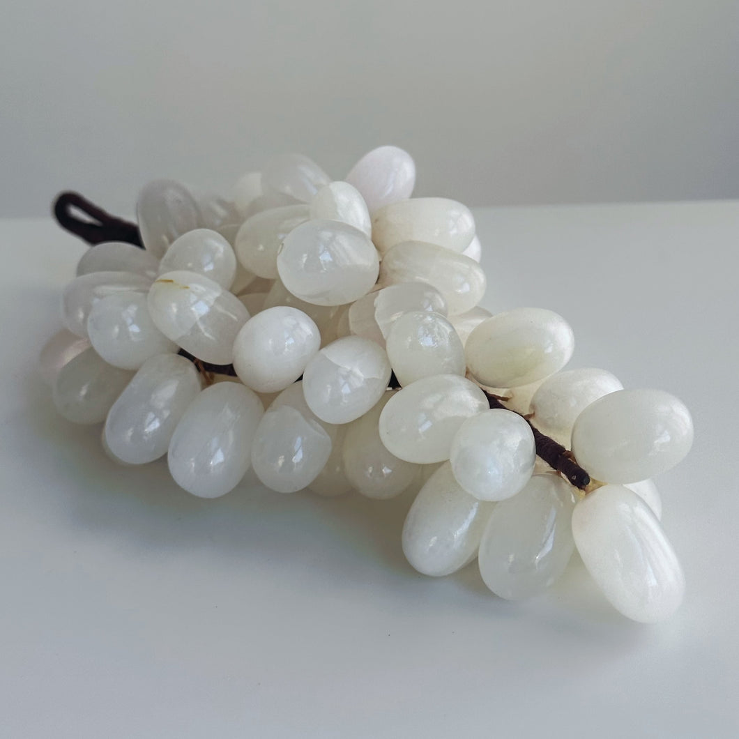 Handmade White Onyx Grapes