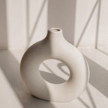 Load image into Gallery viewer, Handmade Ceramic Donut Vase - Lia
