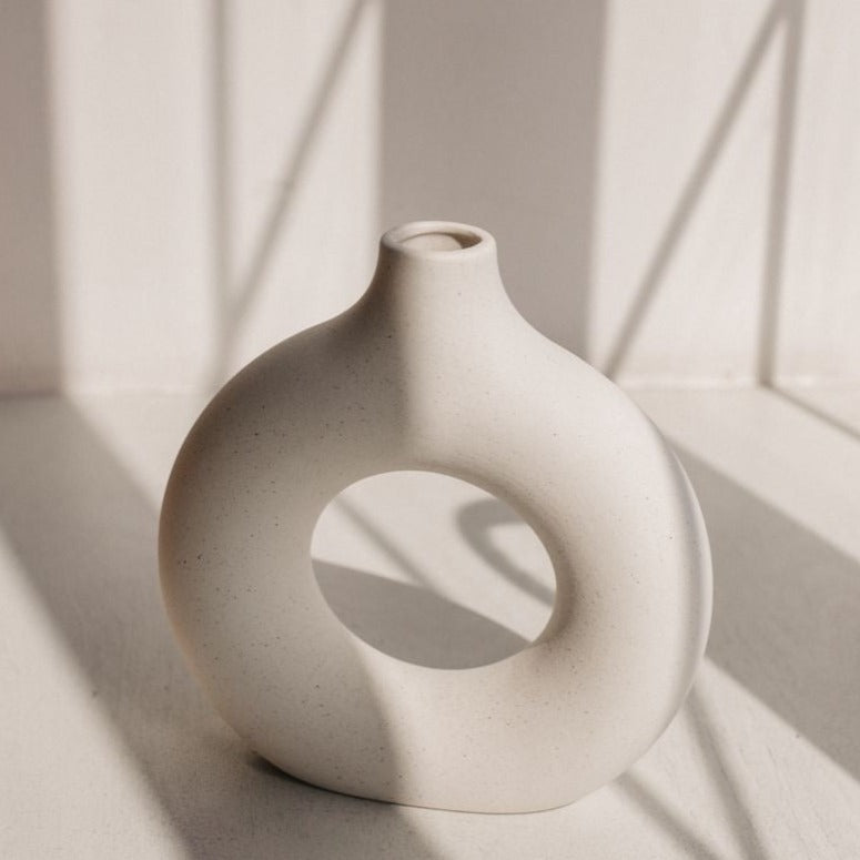 Handmade Ceramic Donut Vase - Lia