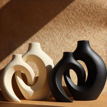 Load image into Gallery viewer, Handmade Hollow Ceramic Vase - Gael (Available in 2 colors)
