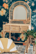 Load image into Gallery viewer, Natura Rainbow Rattan Kids Vanity with Stool