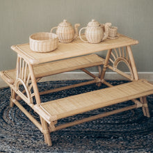 Load image into Gallery viewer, Natura Kids Rattan Picnic Table