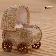 Load image into Gallery viewer, Natura Lilly Rattan Doll Pram