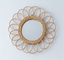 Load image into Gallery viewer, Damage/Defective Natura Daisy Rattan Mirror Large