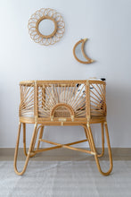 Load image into Gallery viewer, Natura Moon Rattan Mirror