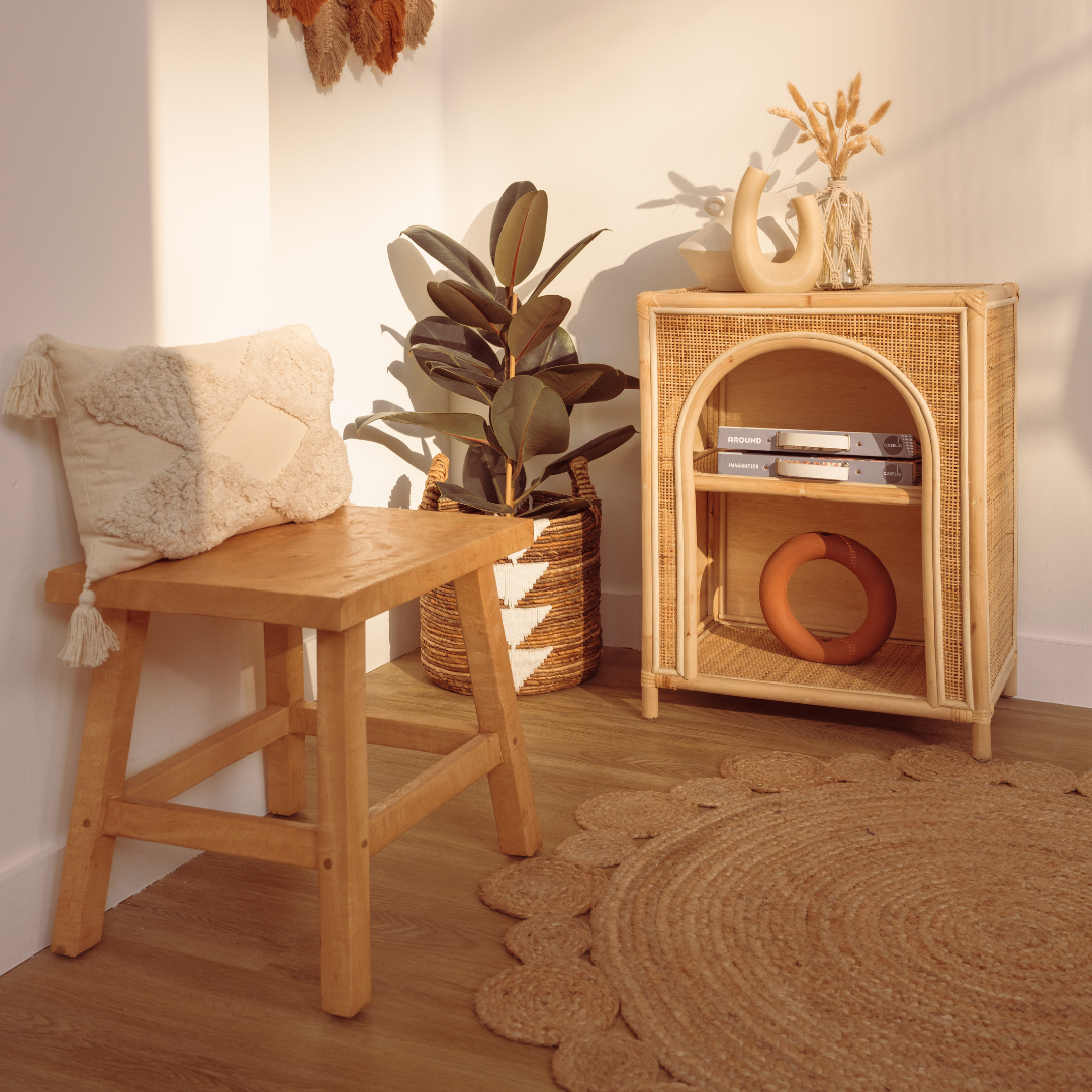 Solid timber stool deals