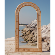 Load image into Gallery viewer, Natura Yerevan Rattan Floor Mirror