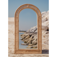 Load image into Gallery viewer, Natura Yerevan Rattan Floor Mirror