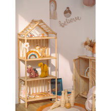 Load image into Gallery viewer, Natura Amari Rattan and Bamboo House Shelf