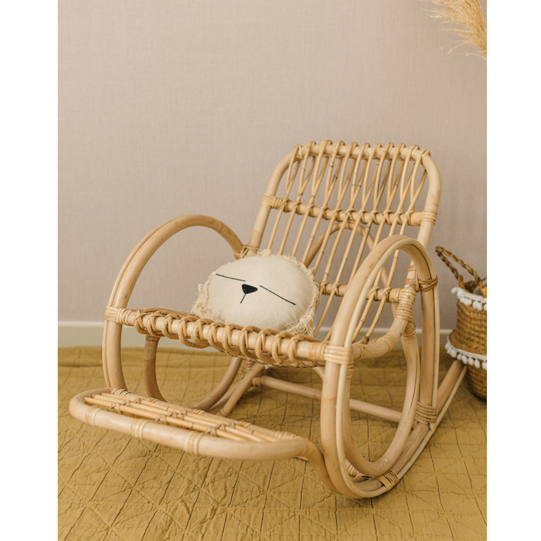 Rattan Rocking Rocking Chair Old Style Bamboo Cane Rocking Chair