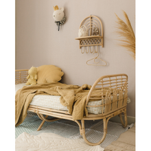 Load image into Gallery viewer, Natura Rainbow Rattan Shelf with Hooks
