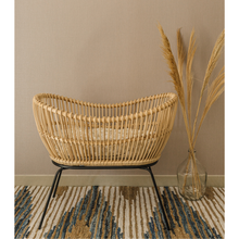 Load image into Gallery viewer, Natura Archie Rattan Bassinet with Iron leg
