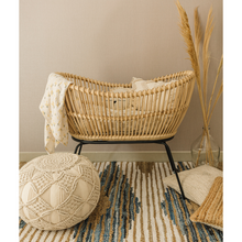Load image into Gallery viewer, Natura Archie Rattan Bassinet with Iron leg