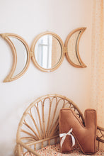 Load image into Gallery viewer, Natura Phases of the Moon Rattan Mirror