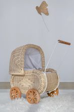 Load image into Gallery viewer, Natura Lilly Rattan Doll Pram