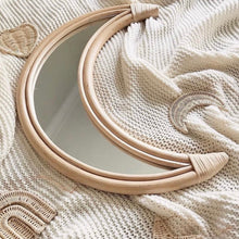 Load image into Gallery viewer, Natura Moon Rattan Mirror